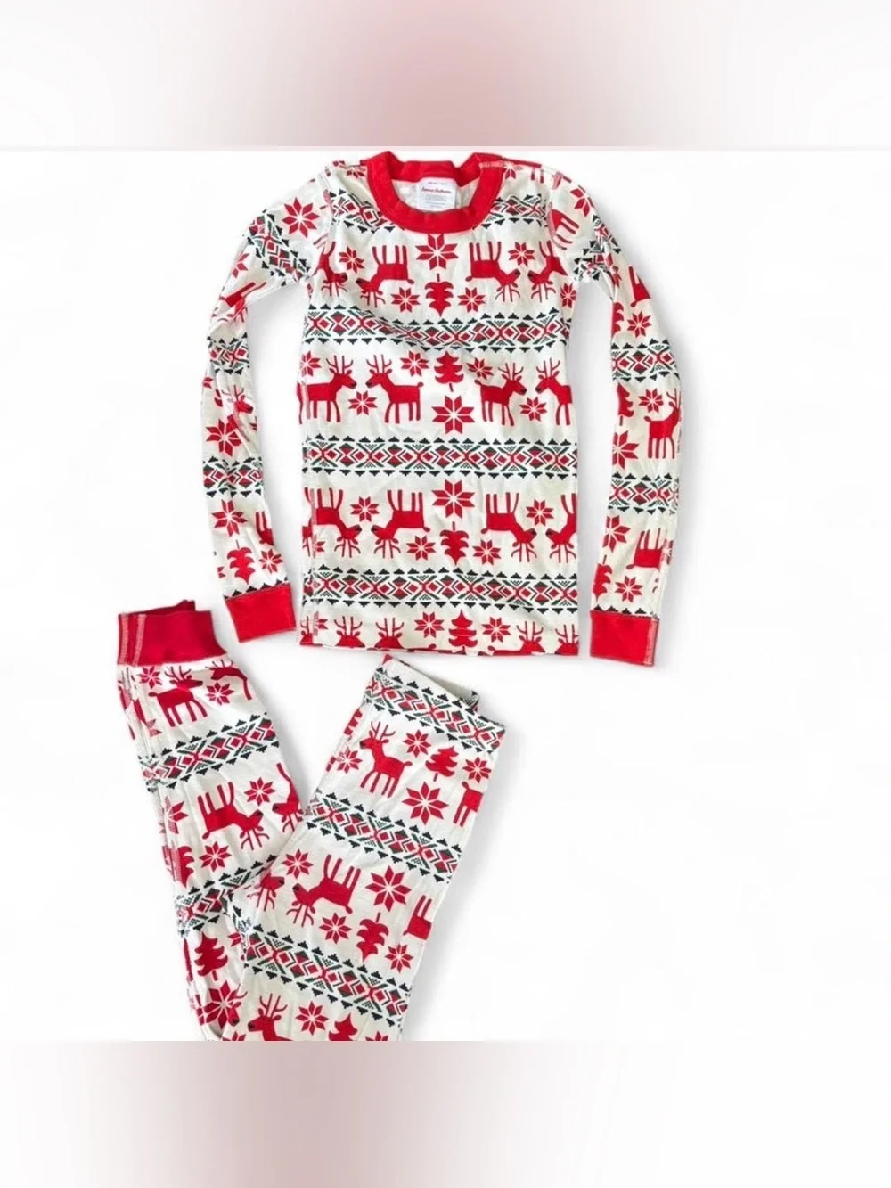 Hanna Andersson Kids Hanna Jams Pajamas Organic Cotton 2PC Deer Print 10
